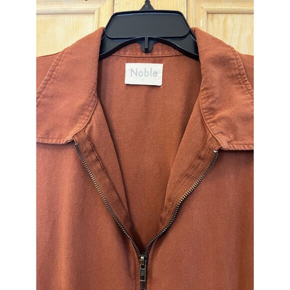 Noble Womens Adult Utility Suit Zip Up Pockets Jumpsuit Size Medium Brown RARE - Picture 5 of 11
